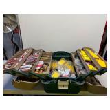 Many batteries in Plano tackle box