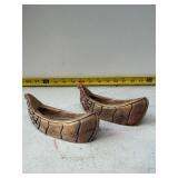 Thomas B. Maracle Canoe sculptures