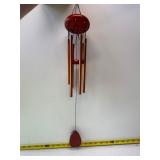 Bronze finish and wood wind chime