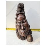 Thomas B. Maracle 2 face Native American sculpture
