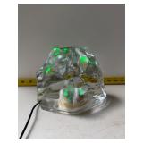 For outdoor stone shaped glass decor