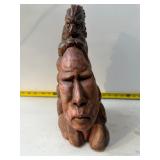 Thomas B. Maracle 2 face Native American sculpture