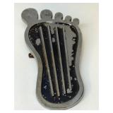 Vintage foot shaped gas pedal