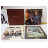 four vintage vinyl records