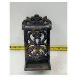 cast iron wall-mounted match holder