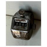vintage metal hand tally counter