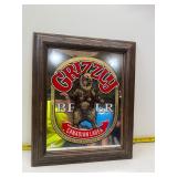 Grizzly Beer Canadian Lager advertising mirror