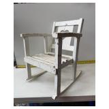 Vintage small white wooden chair