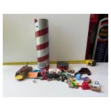 Vintage trinkets in container