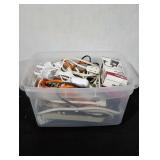 Tote FULL of Electrical Cords/Powerstrips/Misc