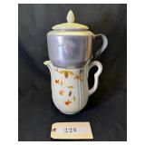 Hall China Jewel Autumn Leaf  Coffee Pot w/Lid