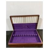 Vintage Silver-Plated Silverware with Wooden Chest