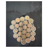 25 Rolls of Canadian Pennies