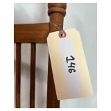 Antique spindle platform glider Rocking Chair