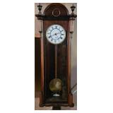 Antique Vienna-Style regulator wall clock