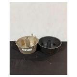 Two Alum. Angel Food Cake Pans