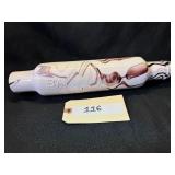 Vintage Baker's Choice Rolling Pin  Swirl Glass