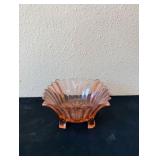 Vintage Pink Footed Depression Glass