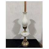Vintage Milk Glass Corded Lamp