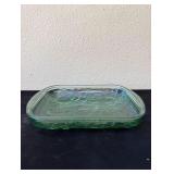 Vintage Green Orchard Fruit Baking Dish