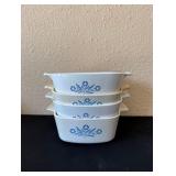 Vintage Corning Ware Casserole Dishes X4