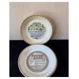 Vintage Royal China Jeannette Pie Plates X2