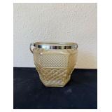 Vintage Pressed Glass Ice Bucket