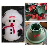 Christmas Tree Stand, Cloth Garland, Quilt...