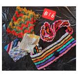 Crochet hotpads, partial afghans, wash clothes