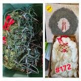 Christmas Items: Christmas Lights, Wreath,...