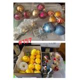 Christmas items: Bulbs, Ornaments, Misc