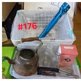 Metal Baskets, Flash Light, Tea Kettle, Fitbit,...