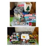 Christmas Items: Ornaments, Bulbs, Disney train