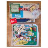 Boardgames - Monopoly, Tupperware game mat-...