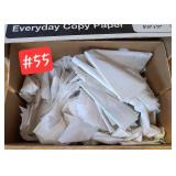 Scraps of white material
