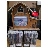 Barn picture frame with arial view, Kansas...
