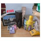 Reading Lamp, Tin Containers, Playing Cards,...
