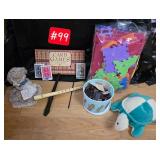 USA soft puzzle, 2 recorders, Dominos, stuffed...
