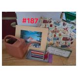 Colored Pencils, Route 66 Bag, 2 Wall Hangings,...