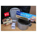 2 boxes of freezer paper, pressure cooker base,...