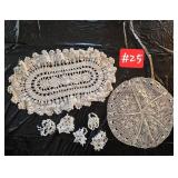 Doily 2 larger, 5 small