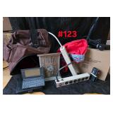 Bag, Outhouse clock, Mini computer, Mini...
