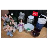 Water thermos, flower vases, 1 gallon glass...