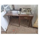 Sears/Kenmore Sewing Machine w/pedal & cabinet