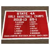 State 4A Girls Basketball Champs 2012-13 Banner