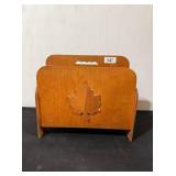 Vintage Mid-Century Wooden Magazine Rack