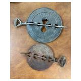 Vintage Cast Iron Dampers