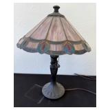 Vintage Stained Glass Table Lamp X1
