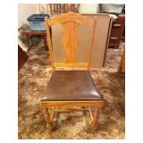 Oak Chair Brown seat  (1)