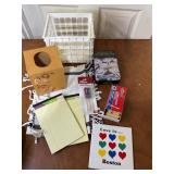 Vintage Wooden Tissue Box & Misc